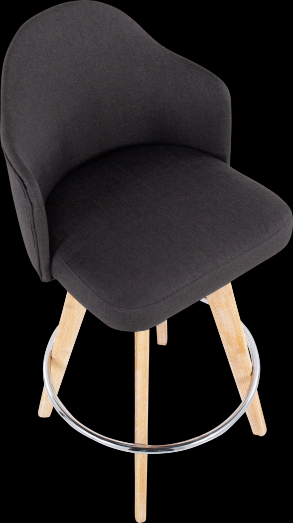 Chazmin Charcoal Counter Height Stool, Set of 2 - Thumbnail - Image 7