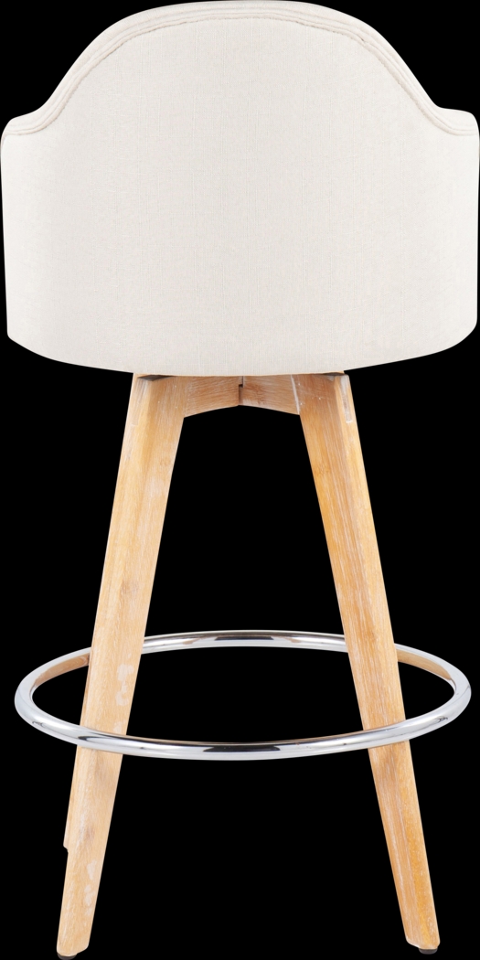 Chazmin Cream Counter Height Stool, Set of 2 - Thumbnail - Image 5