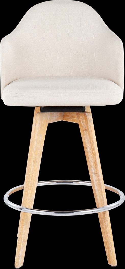 Chazmin Cream Counter Height Stool, Set of 2 - Thumbnail - Image 6