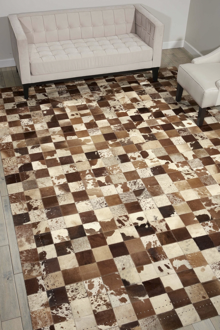 Checkmate Brown 8' x 11' Rug - Thumbnail - Image 3