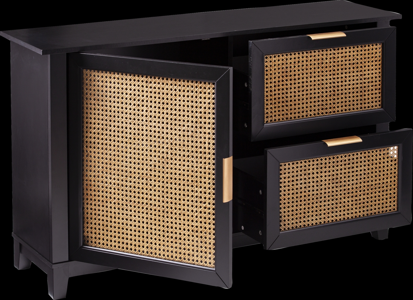 Checkshire Black Accent Cabinet - Thumbnail - Image 2