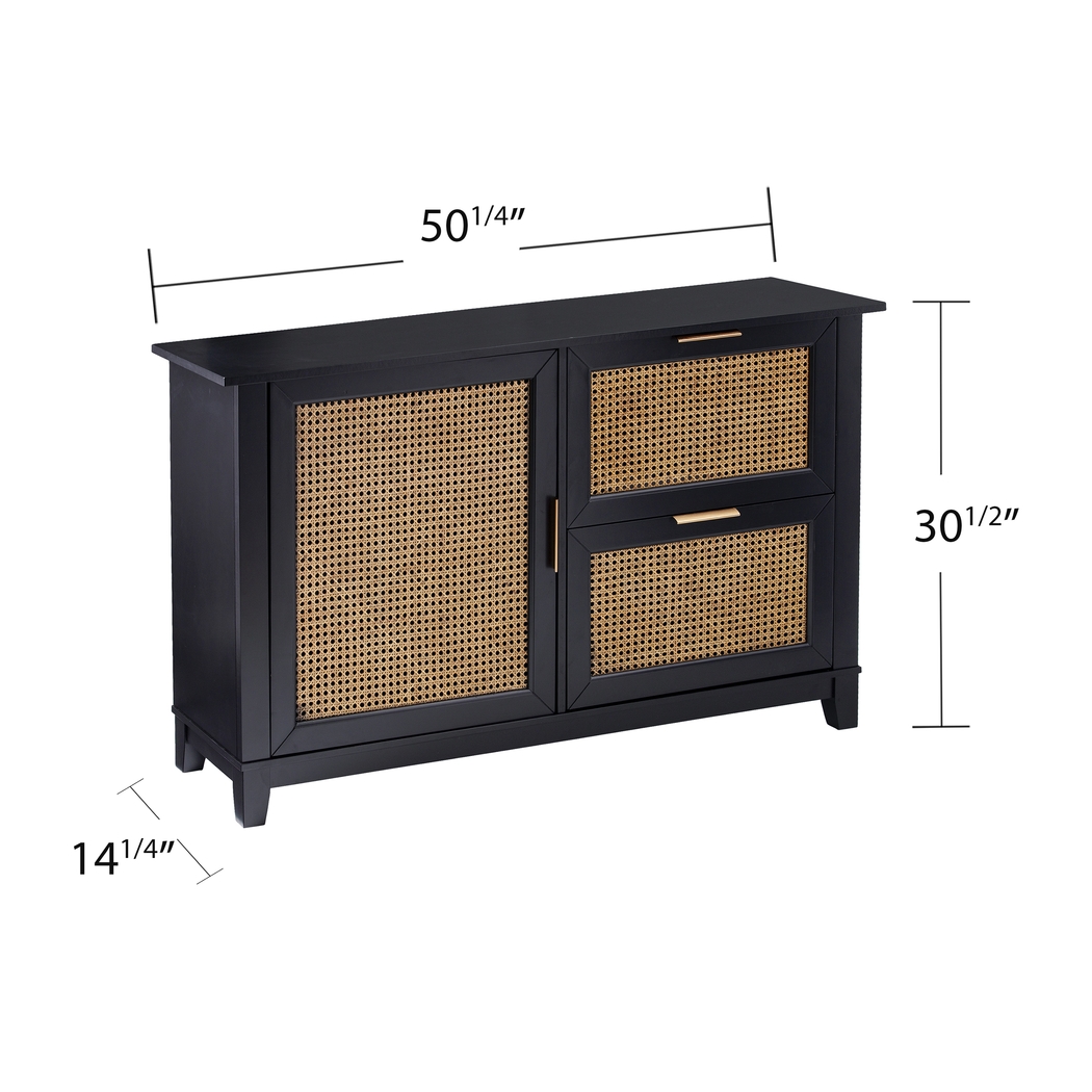 Checkshire Black Accent Cabinet - Thumbnail - Image 5