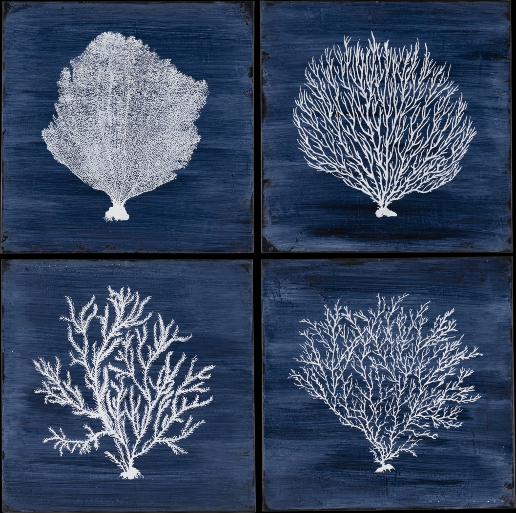 Checola Blue Artwork, Set of 4 - Thumbnail - Image 1