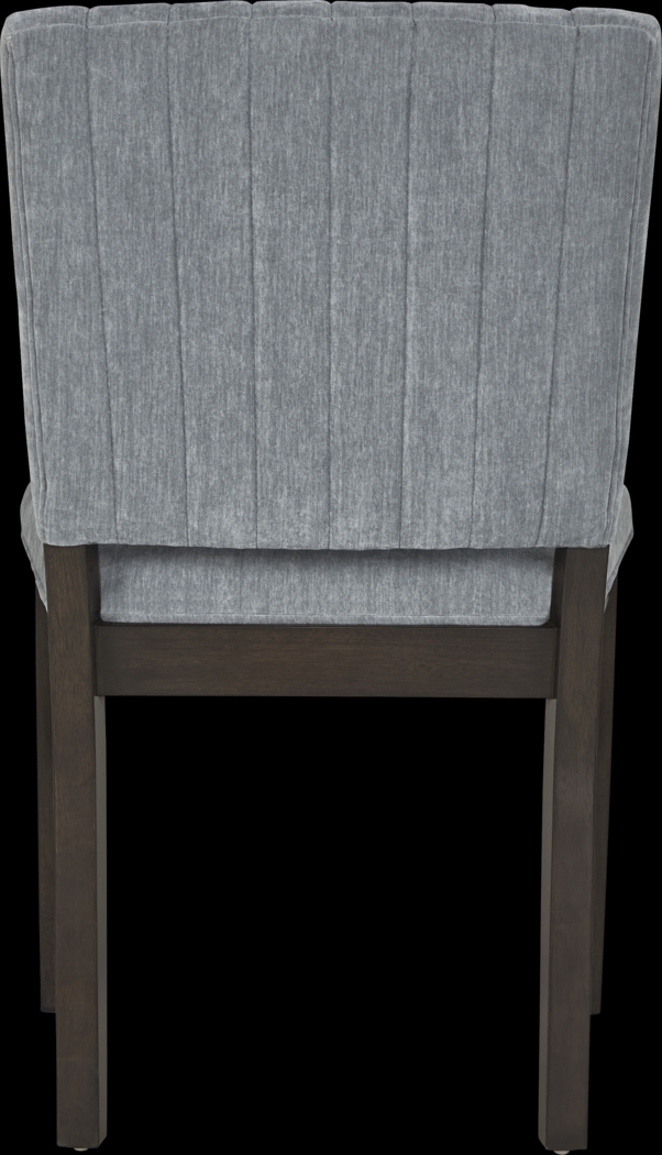 Cheetham Hill Espresso 90 in. 8 Pc Dining Room with Blue Chairs - Thumbnail - Image 14