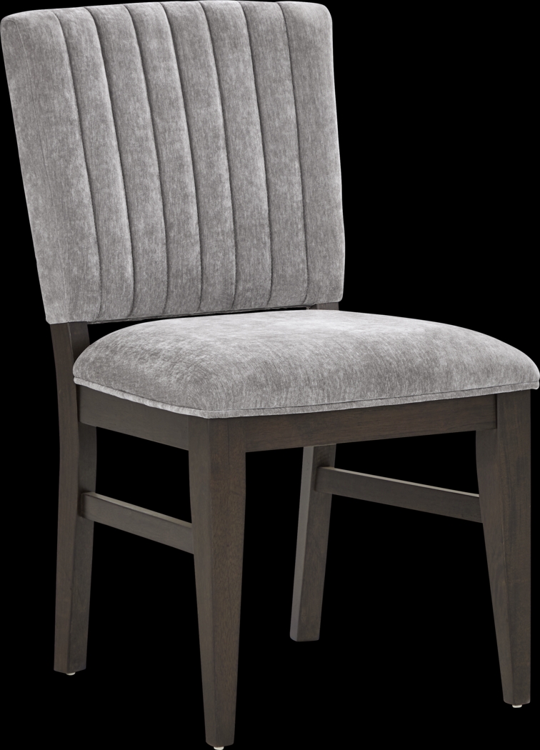 Cheetham Hill Espresso 90 in. 5 Pc Dining Room with Gray Chairs - Thumbnail - Image 6