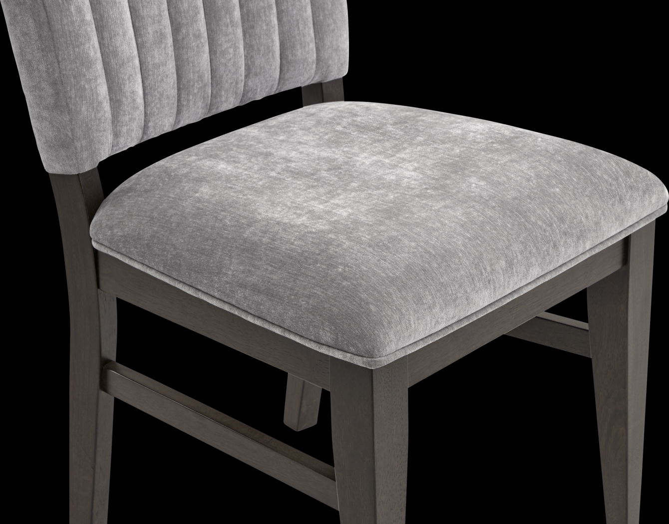 Cheetham Hill Espresso 90 in. 5 Pc Dining Room with Gray Chairs - Thumbnail - Image 9