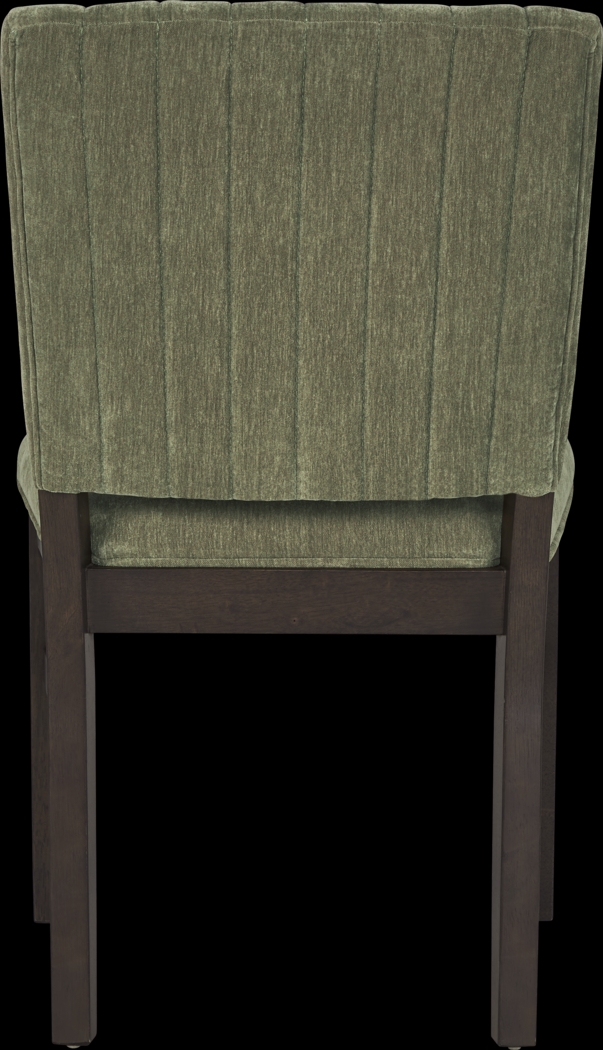 Cheetham Hill Espresso 90 in. 5 Pc Dining Room with Green Chairs - Thumbnail - Image 8
