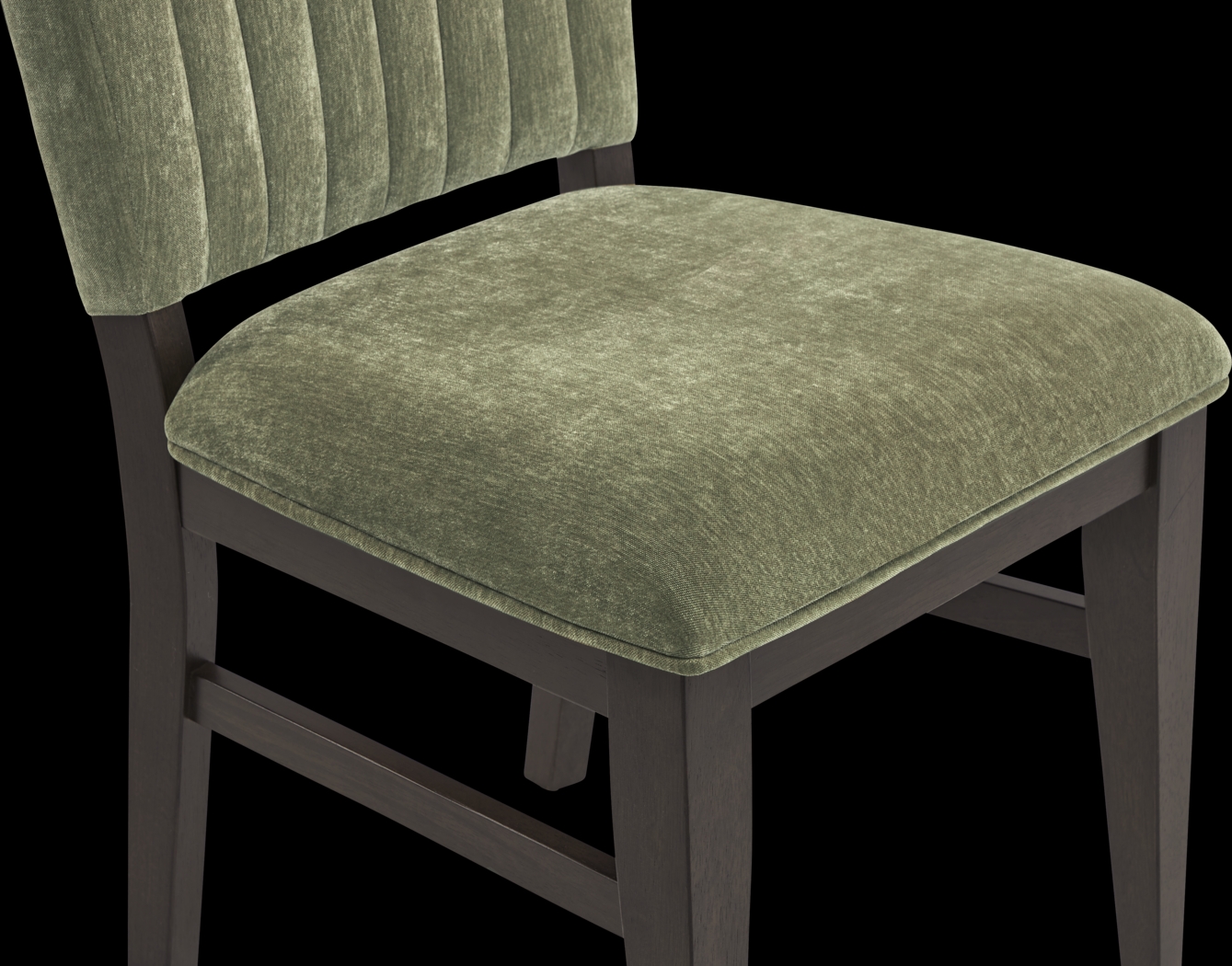 Cheetham Hill Espresso 90 in. 5 Pc Dining Room with Green Chairs - Thumbnail - Image 9