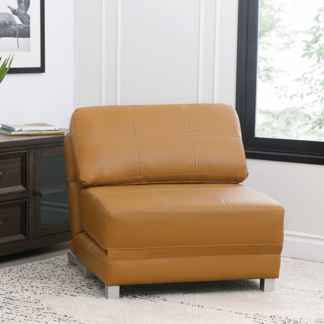 Cheever Camel Convertible Futon Chair - Thumbnail - Image 3