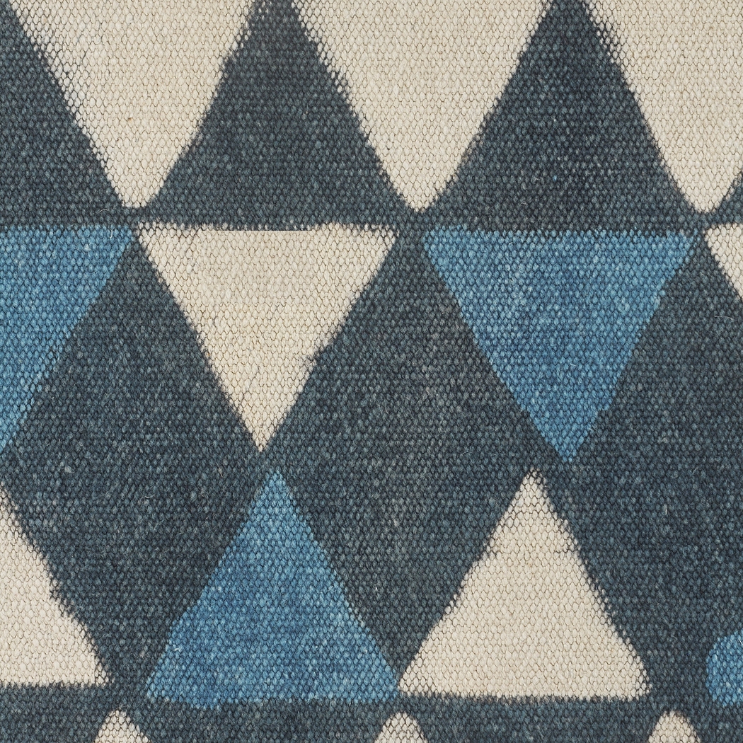 Chegue Blue/Cream Pouf - Thumbnail - Image 6