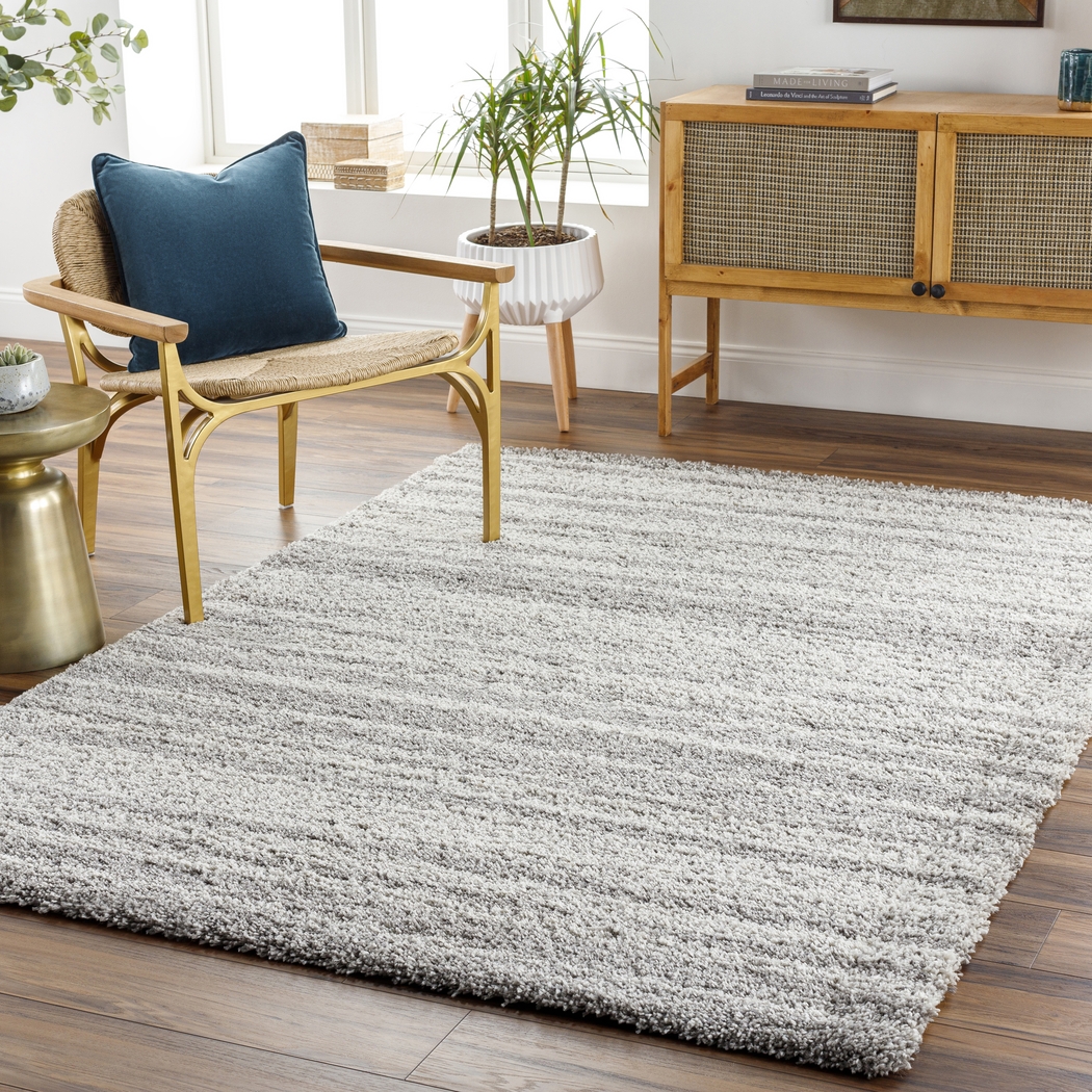 Cheguya Light Gray 7'11 x 10'11 Area Rug - Thumbnail - Image 2