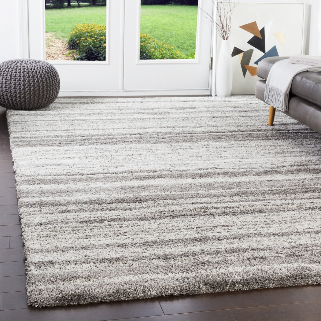 Cheguya Light Gray 7'11 x 10'11 Area Rug - Thumbnail - Image 3