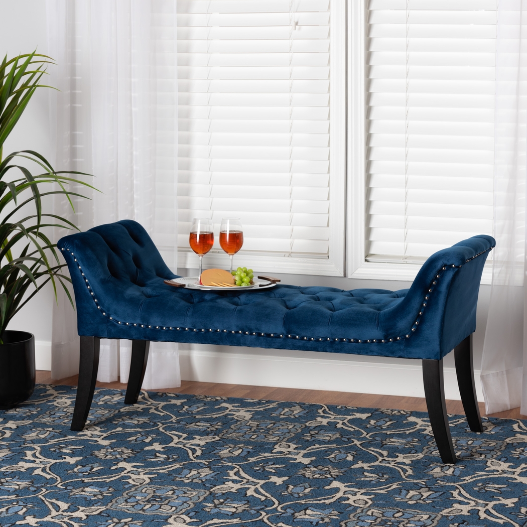 Chelita Navy Settee - Thumbnail - Image 2