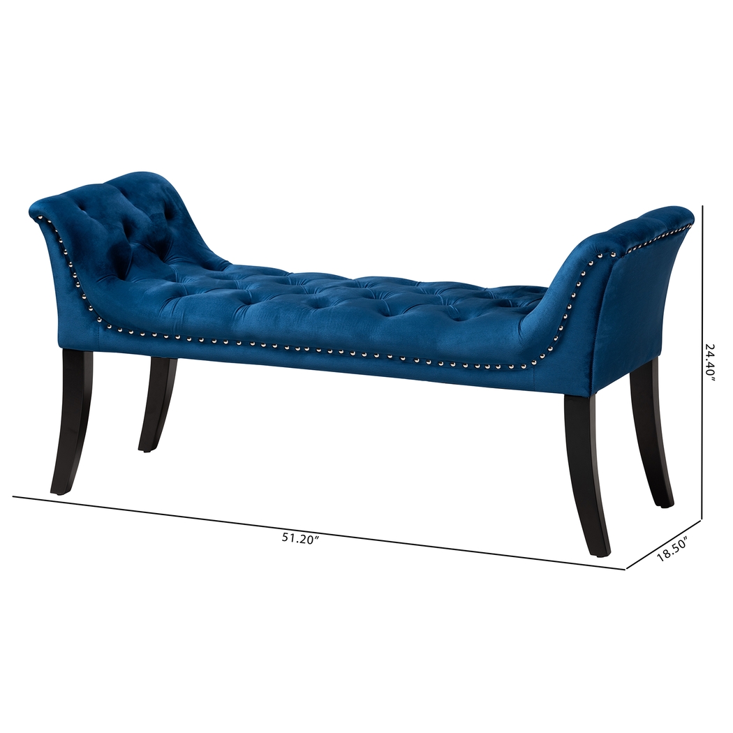 Chelita Navy Settee - Thumbnail - Image 9