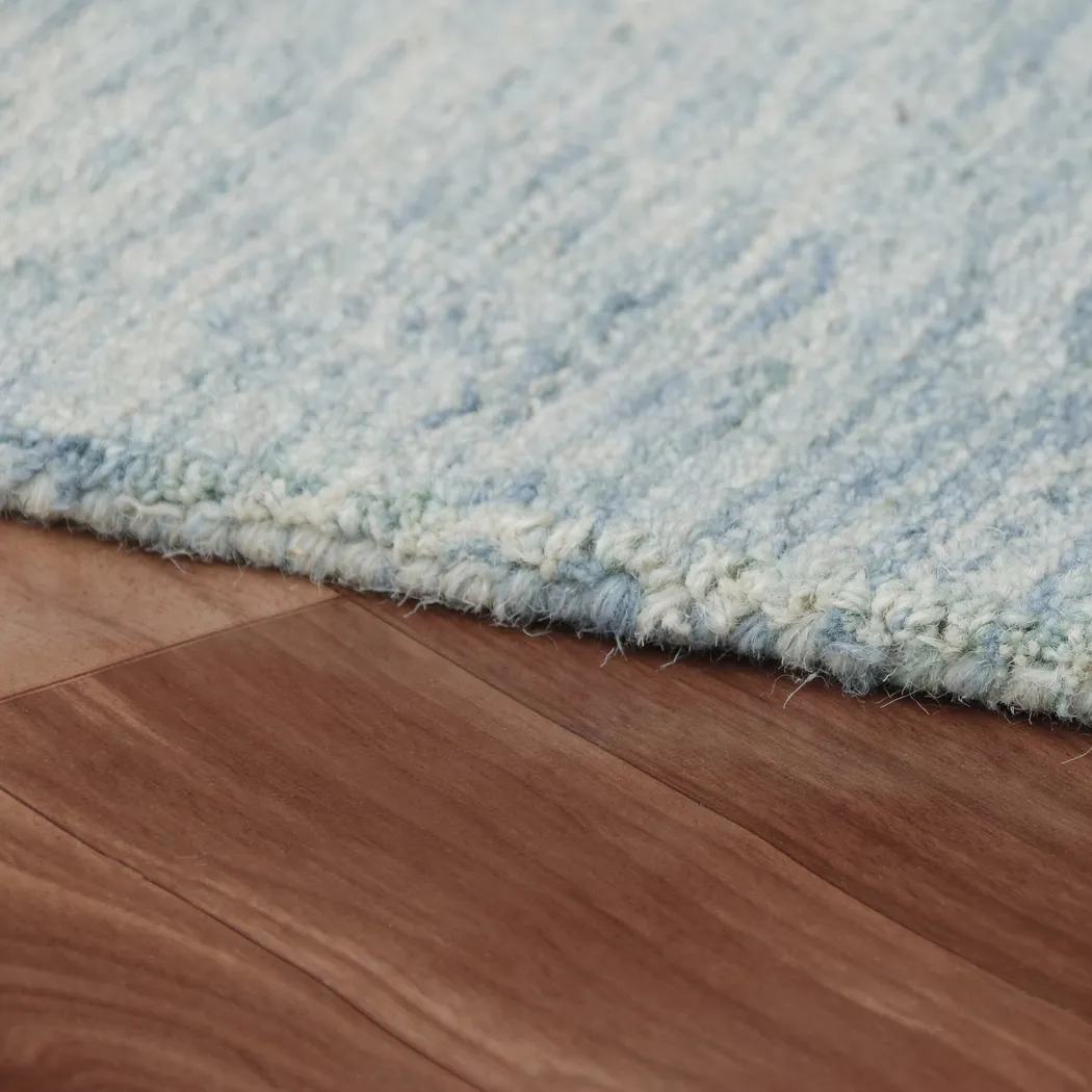 Chelsei Blue/Ivory 7'9 x 9'9 Rug - Thumbnail - Image 3