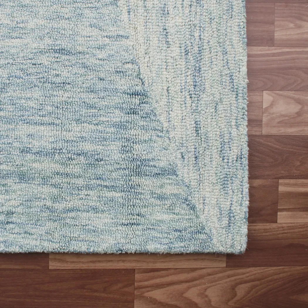 Chelsei Blue/Ivory 7'9 x 9'9 Rug - Thumbnail - Image 5