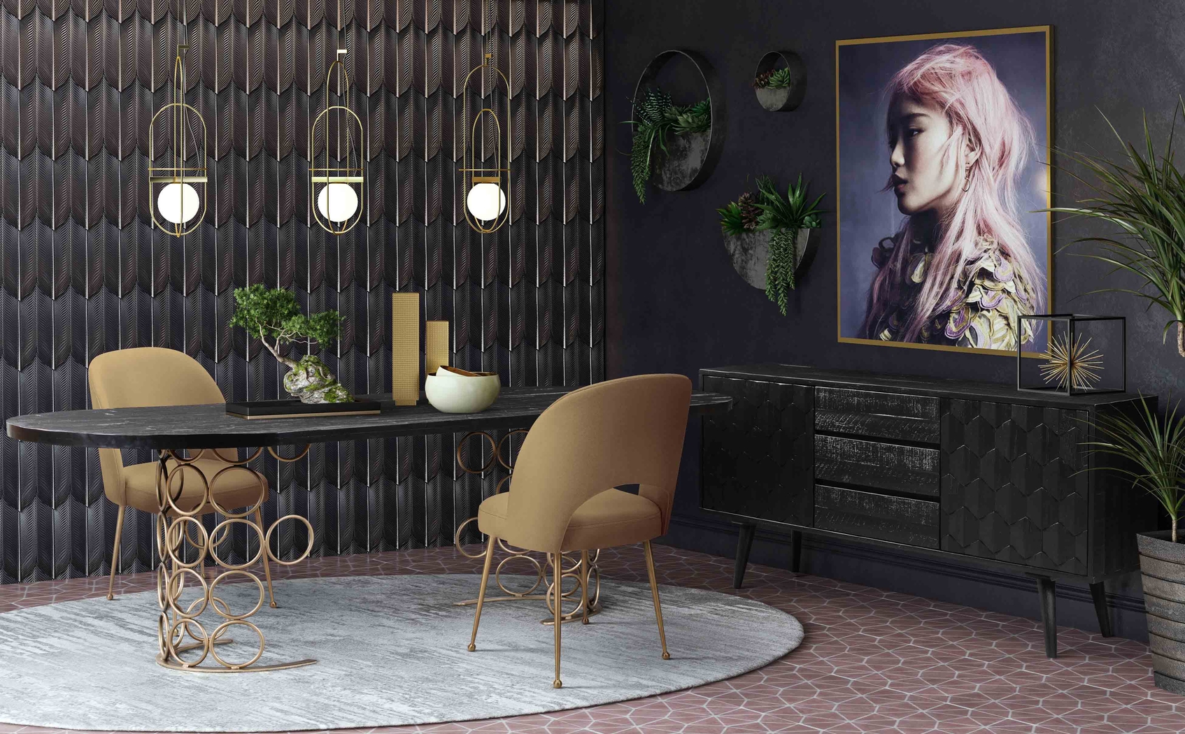 Chelsera Cognac Dining Chair - Thumbnail - Image 6