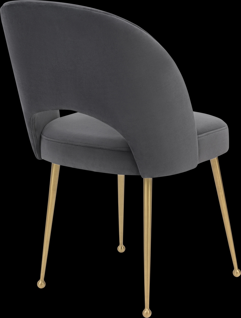 Chelsera Dark Gray Dining Chair - Thumbnail - Image 3