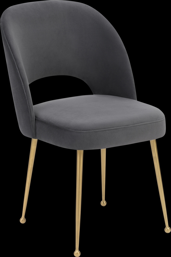 Chelsera Dark Gray Dining Chair - Thumbnail - Image 1
