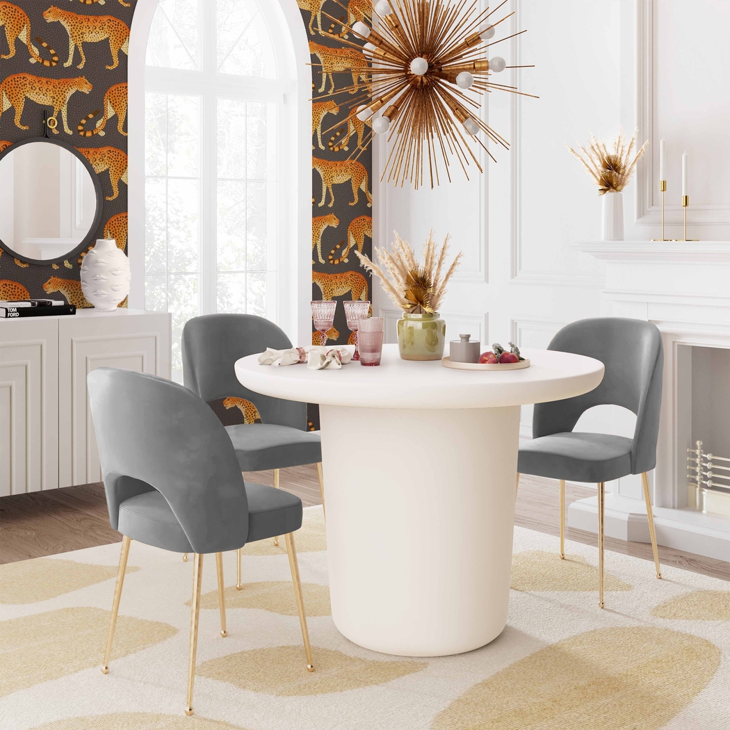 Chelsera Light Gray Dining Chair - Thumbnail - Image 7