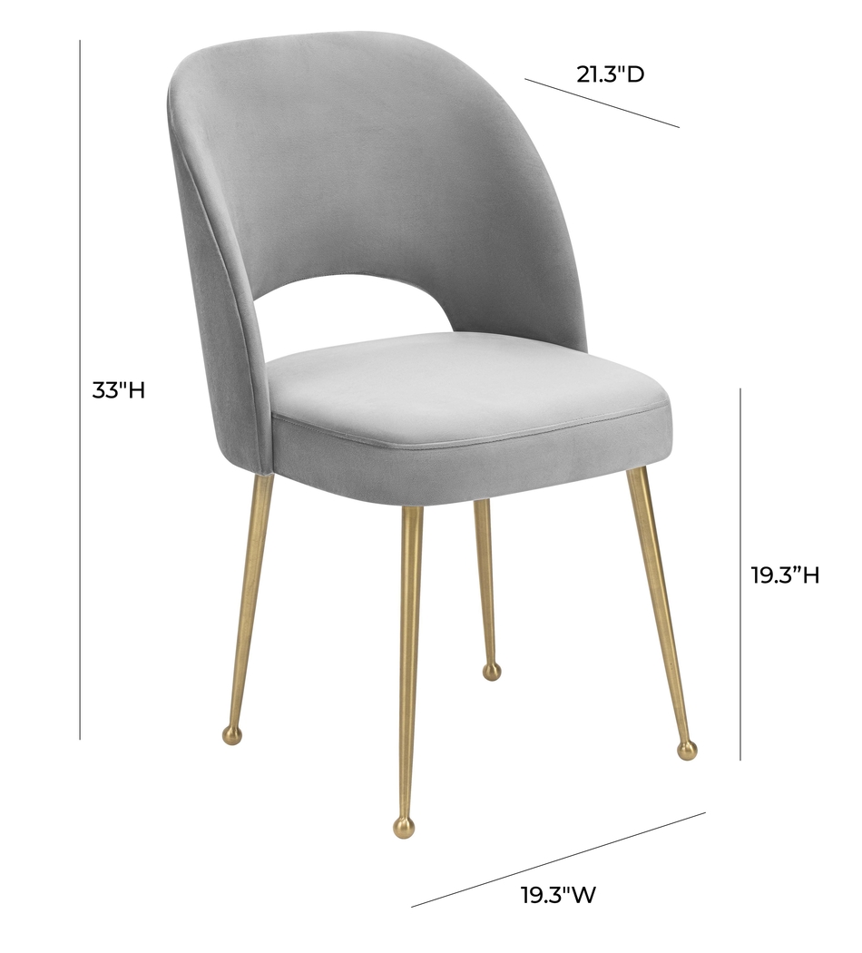 Chelsera Light Gray Dining Chair - Thumbnail - Image 10