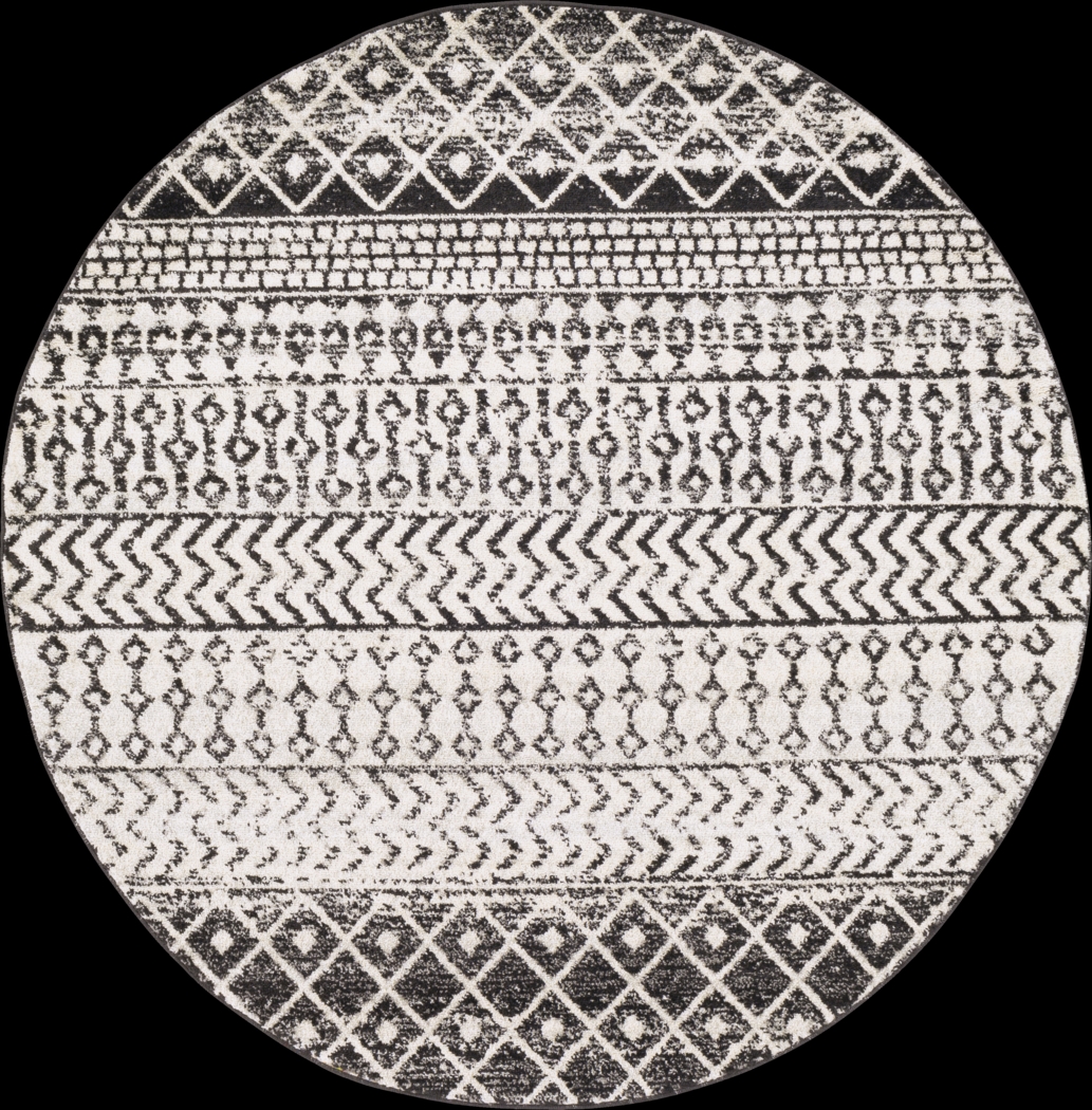 Chelsina I Gray 4' Round Rug - Thumbnail - Image 1