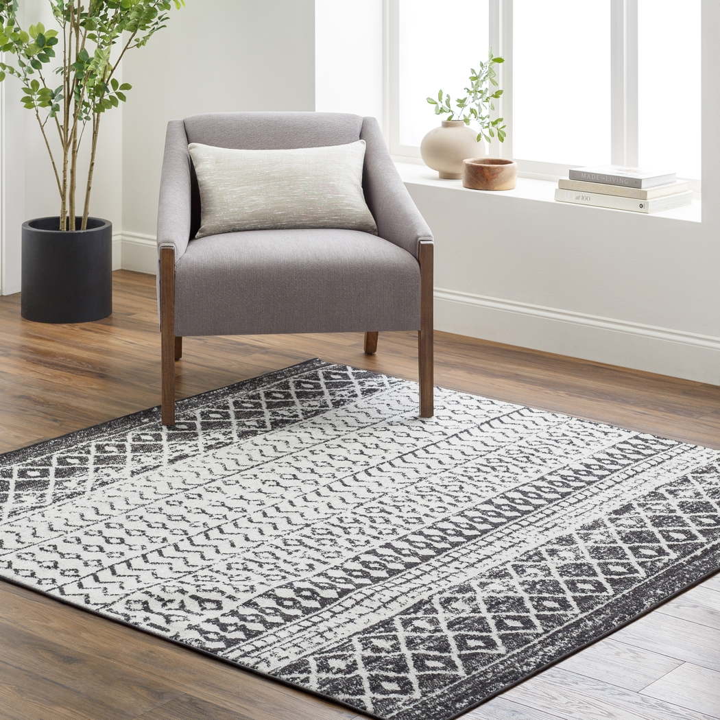 Chelsina I Gray 4' Square Rug - Thumbnail - Image 2