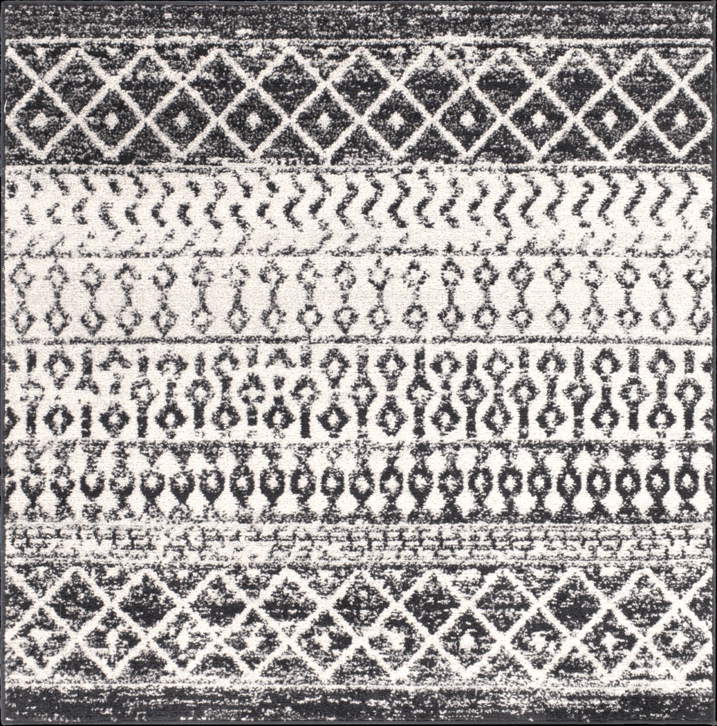 Chelsina I Gray 4' Square Rug - Thumbnail - Image 1