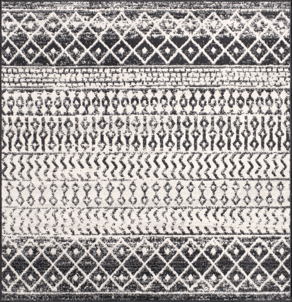 Chelsina I Gray 5' Square Rug - Thumbnail - Image 1