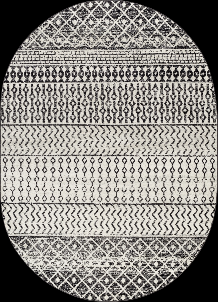 Chelsina I Gray 5' x 8' Oval Rug - Thumbnail - Image 1
