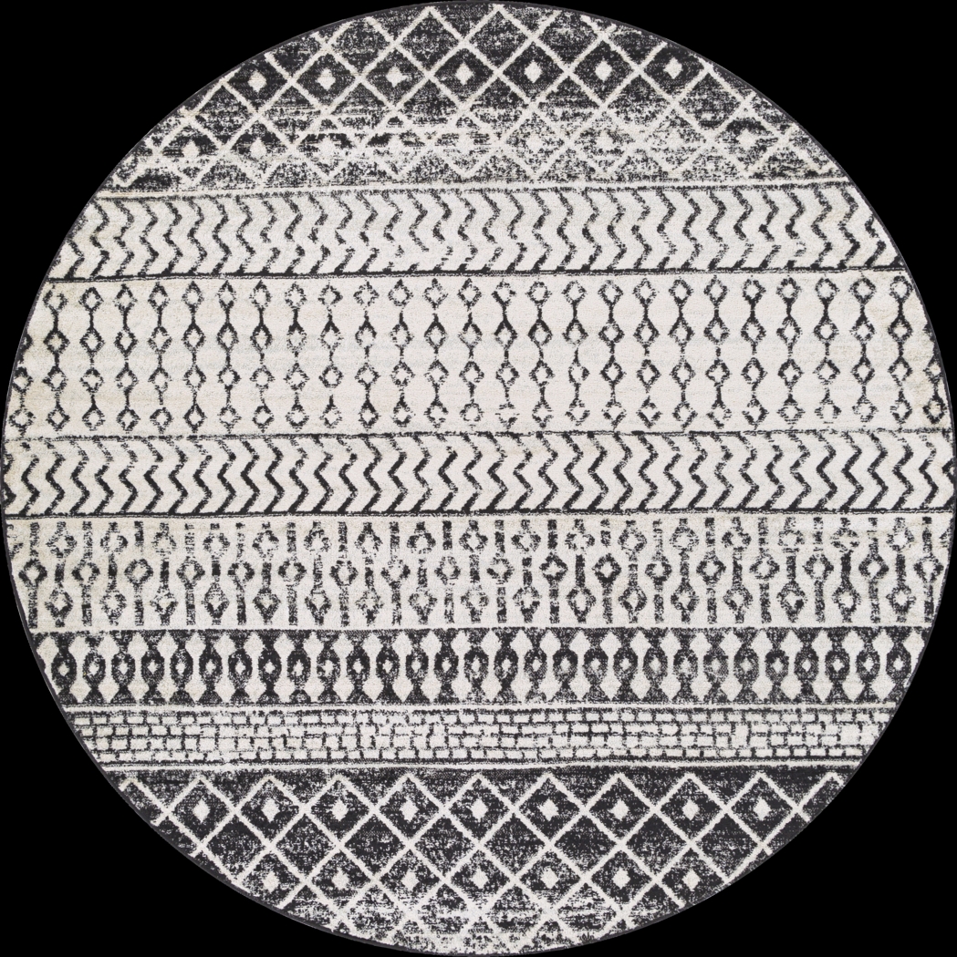 Chelsina I Gray 7'10 Round Rug - Thumbnail - Image 1