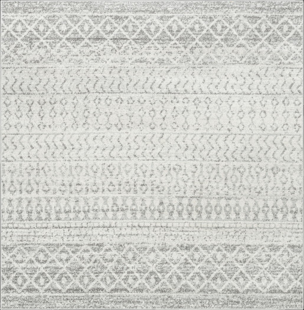 Chelsina I Light Gray 5' Square Rug - Thumbnail - Image 1