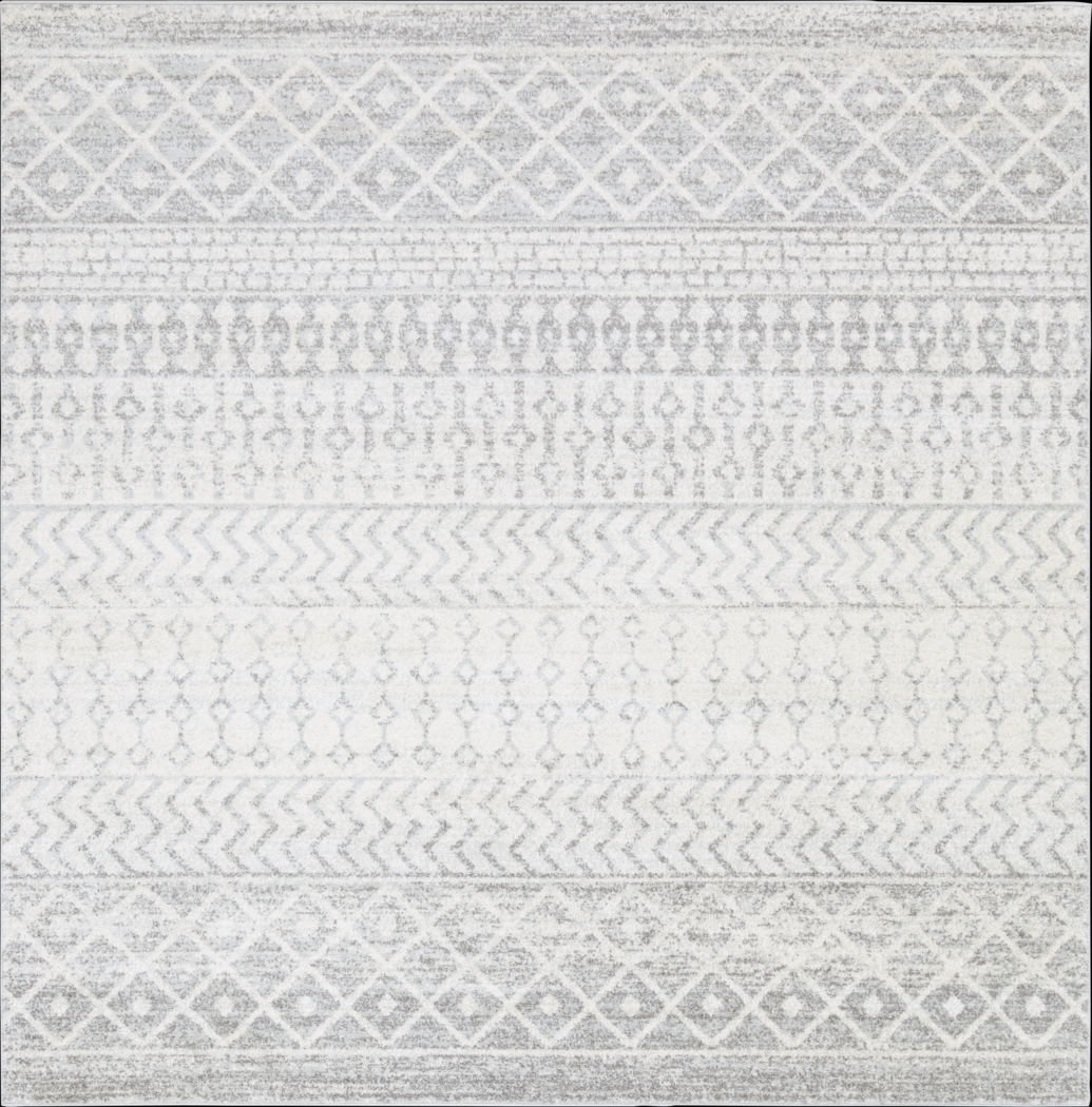 Chelsina I Light Gray 7'10 Square Rug - Thumbnail - Image 1