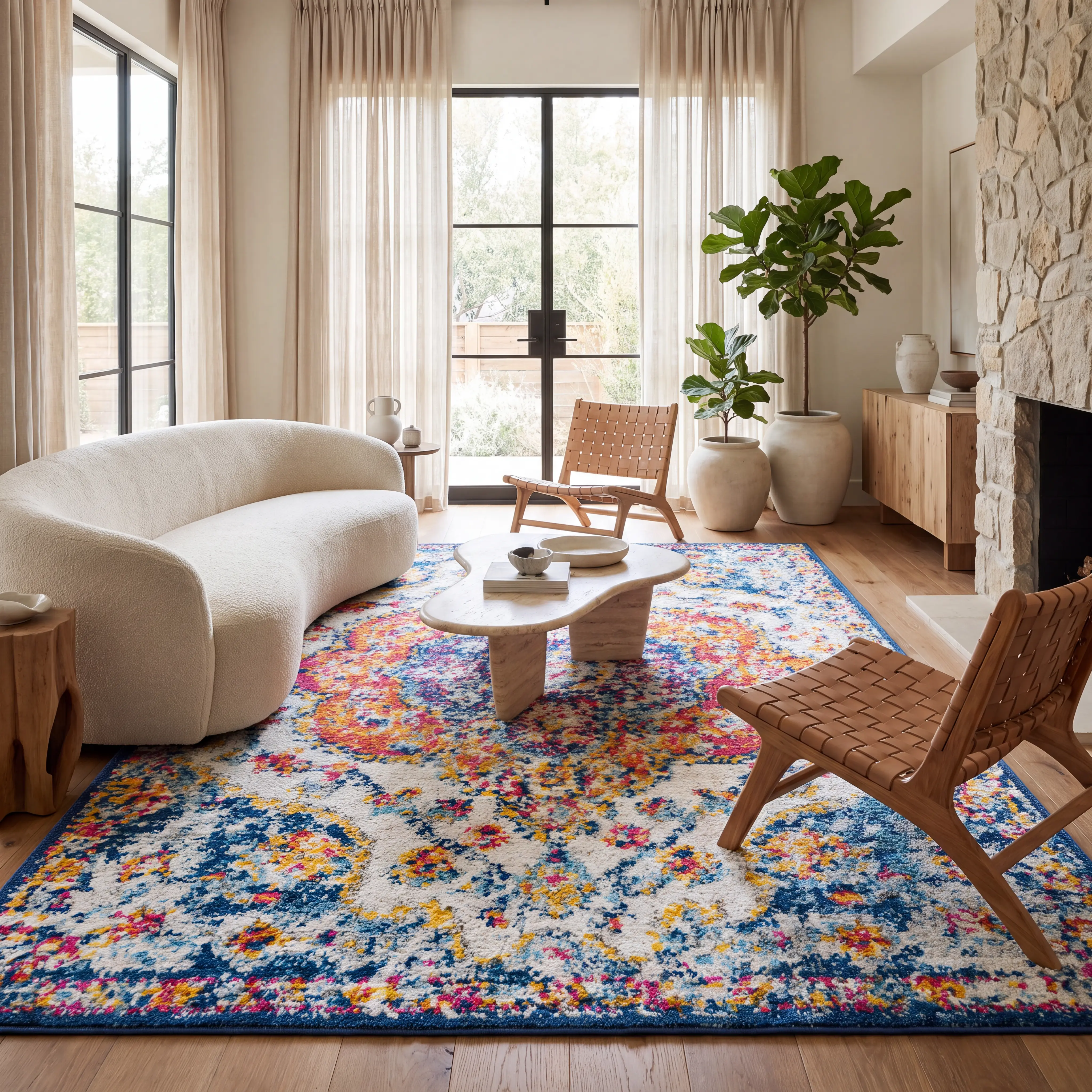 Chelsina II Multi 3'11 x 5'7 Rug - Thumbnail - Image 2