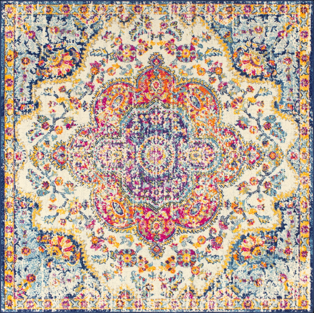 Chelsina II Multi 6'7 Square Rug - Thumbnail - Image 1