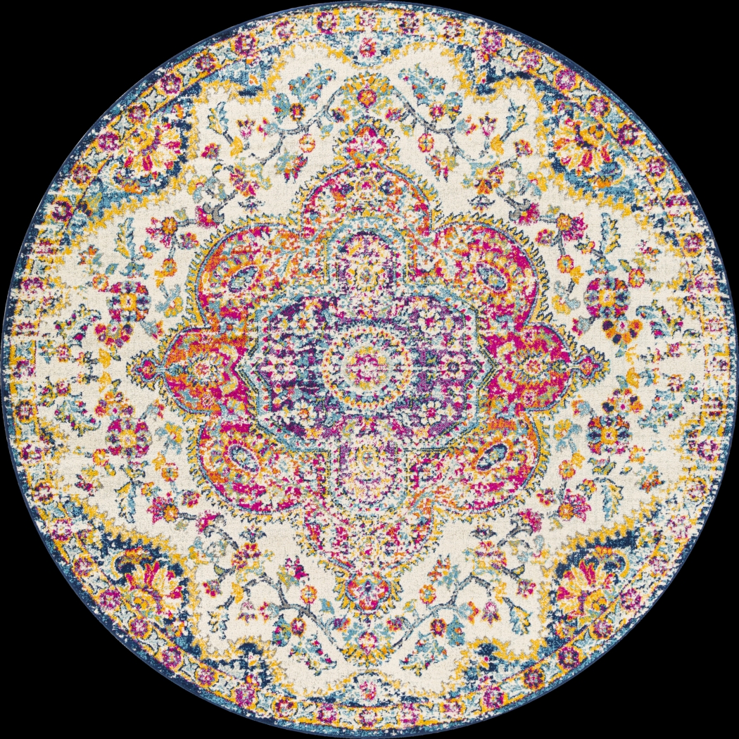 Chelsina II Multi 7'10 Round Rug - Thumbnail - Image 1