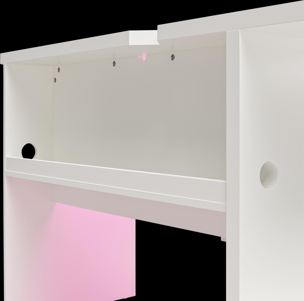 Chelswolde White Gaming Desk - Thumbnail - Image 14