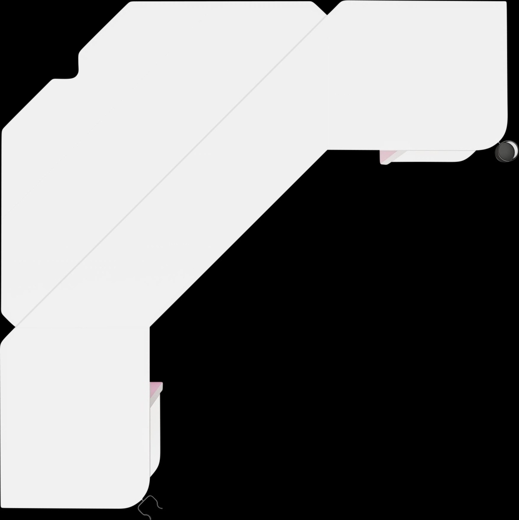 Chelswolde White Gaming Desk - Thumbnail - Image 7