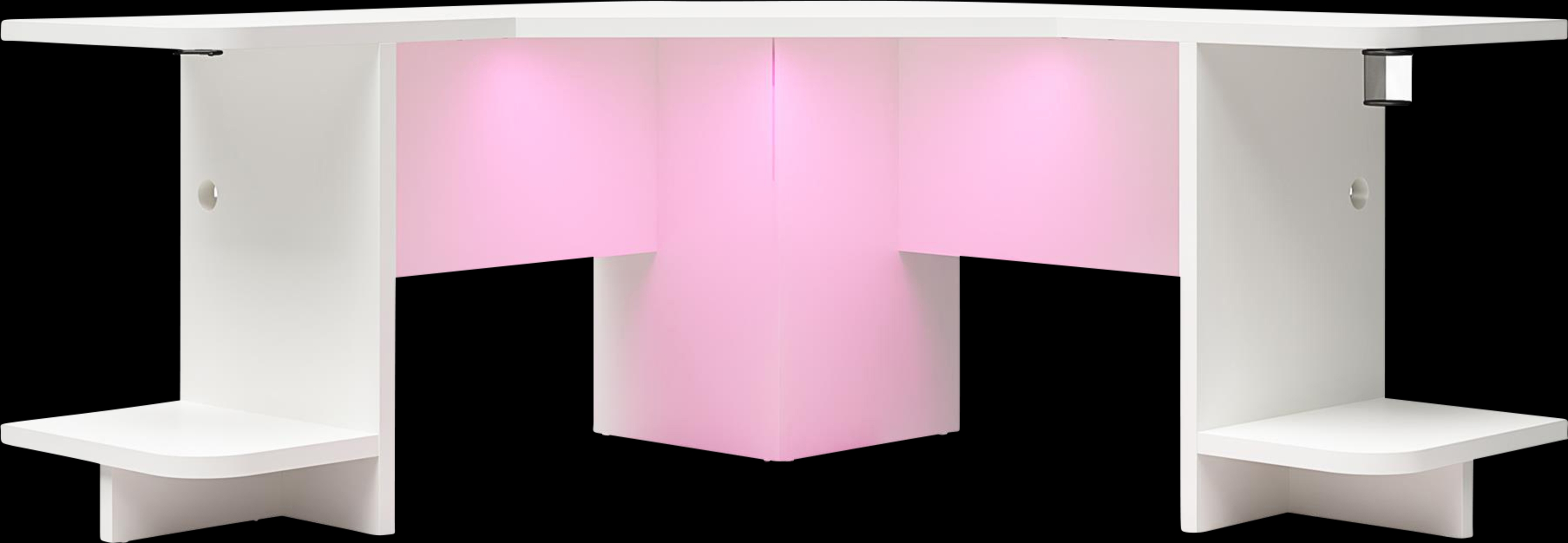 Chelswolde White Gaming Desk - Thumbnail - Image 1