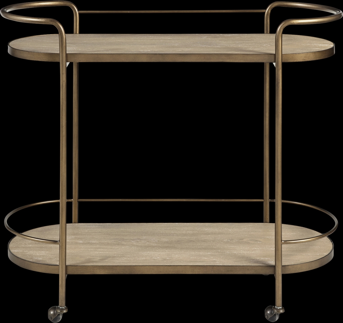 Chelwood Natural Bar Cart - Thumbnail - Image 2