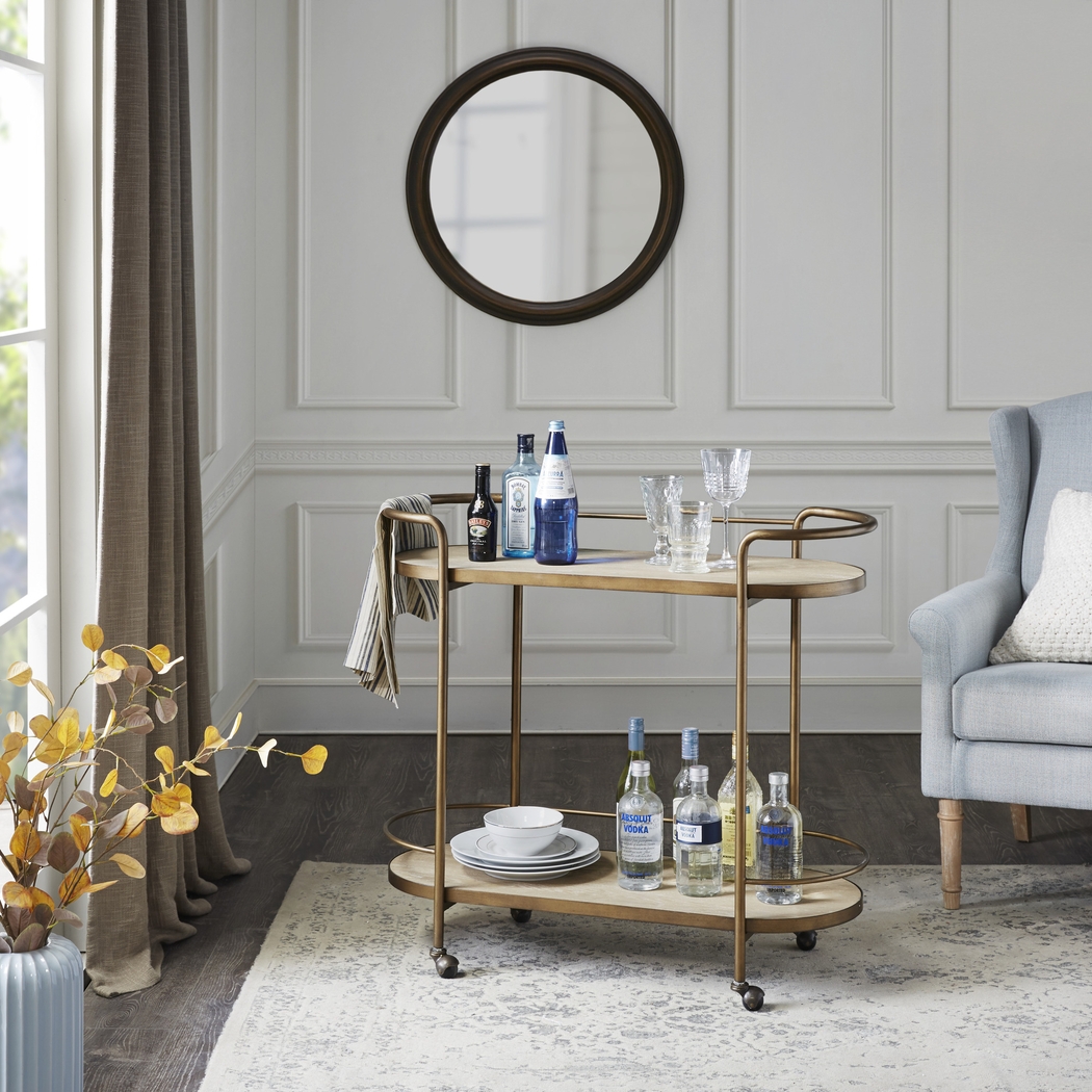 Chelwood Natural Bar Cart - Thumbnail - Image 7