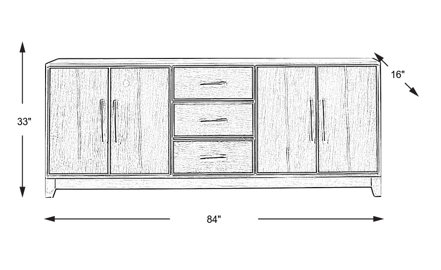 Dimension Image. Please refer to the Dimension Tab on this page for dimension details.