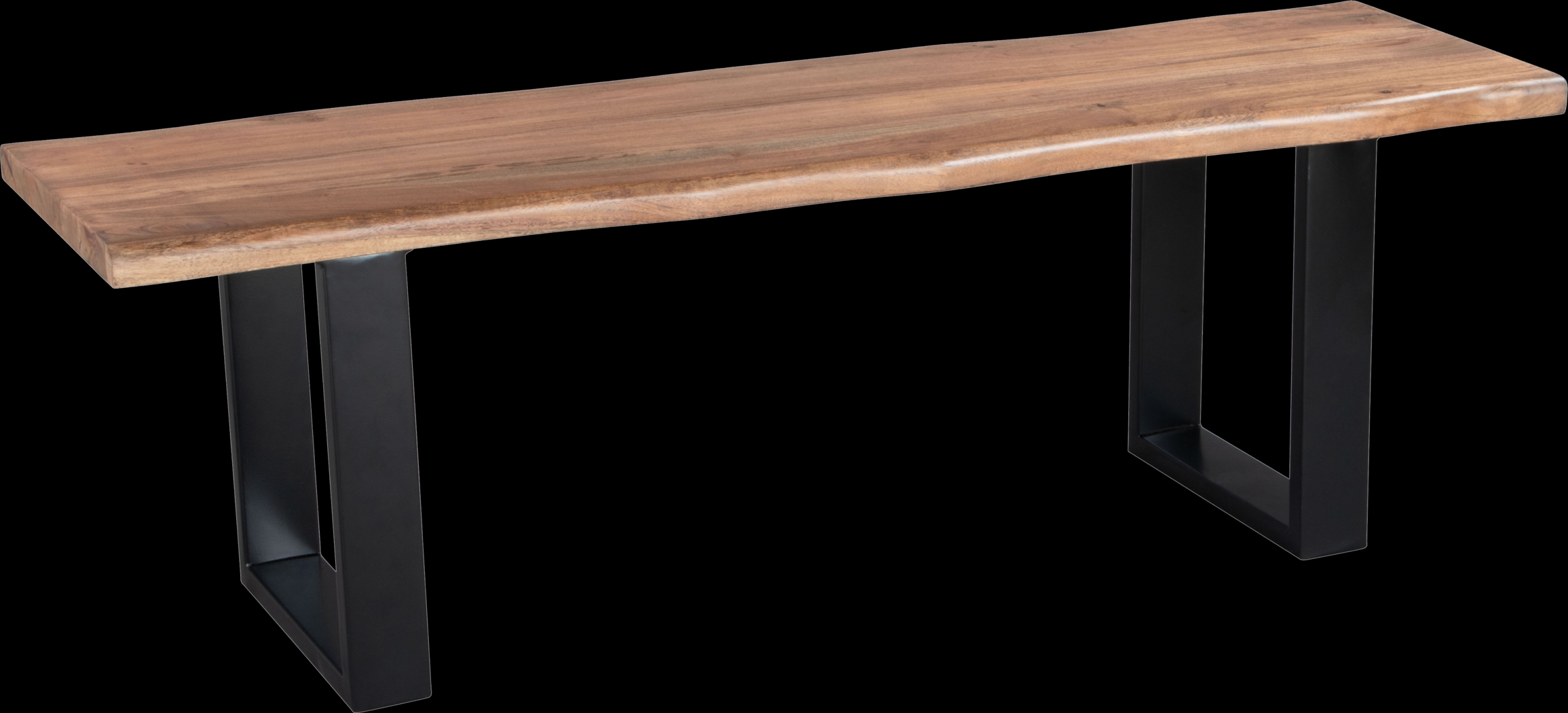 Chenault Brown Bench - Thumbnail - Image 1