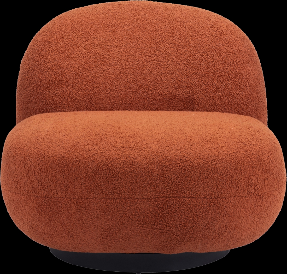 Chenega Orange Accent Chair - Thumbnail - Image 3