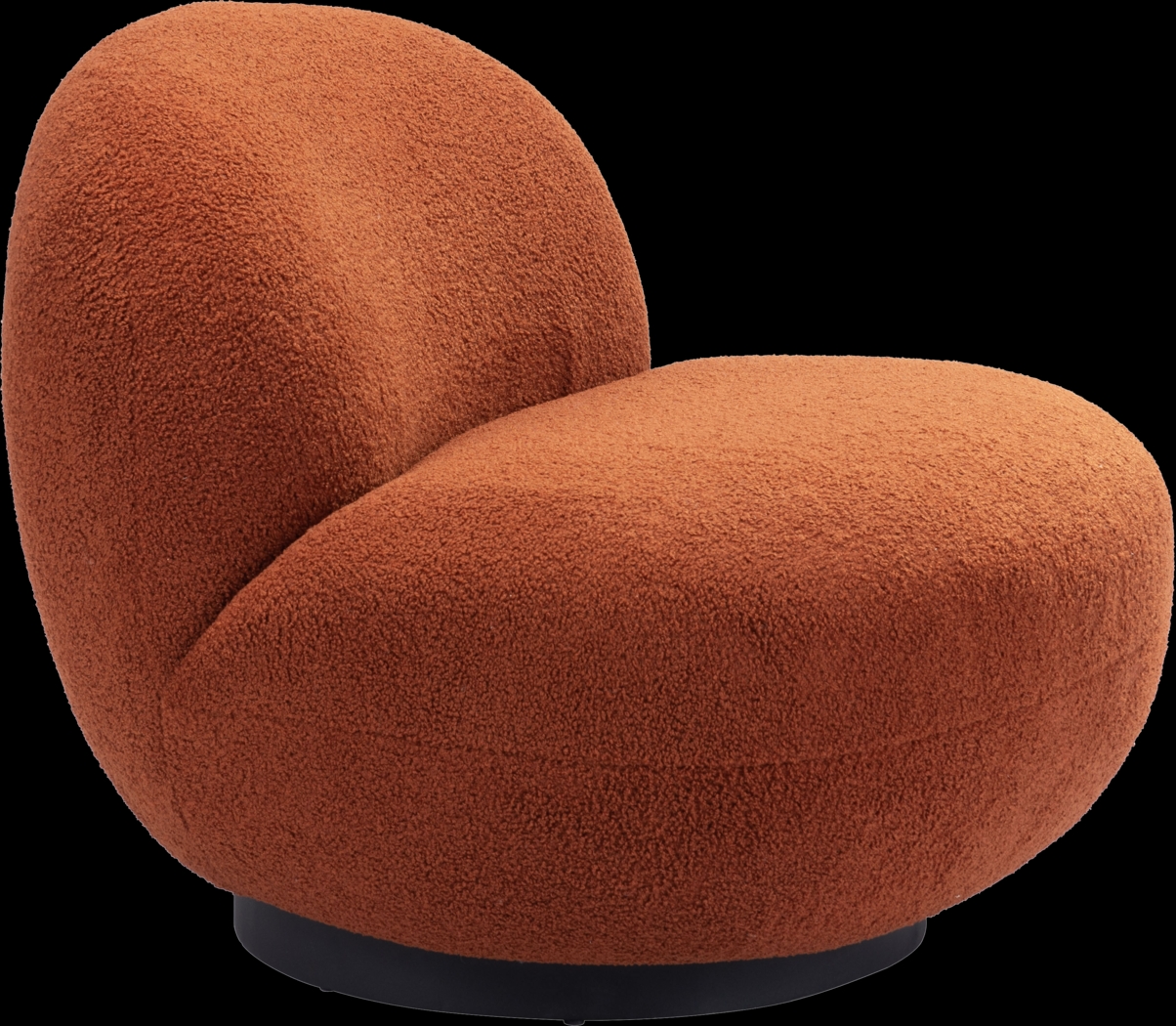 Chenega Orange Accent Chair - Thumbnail - Image 4