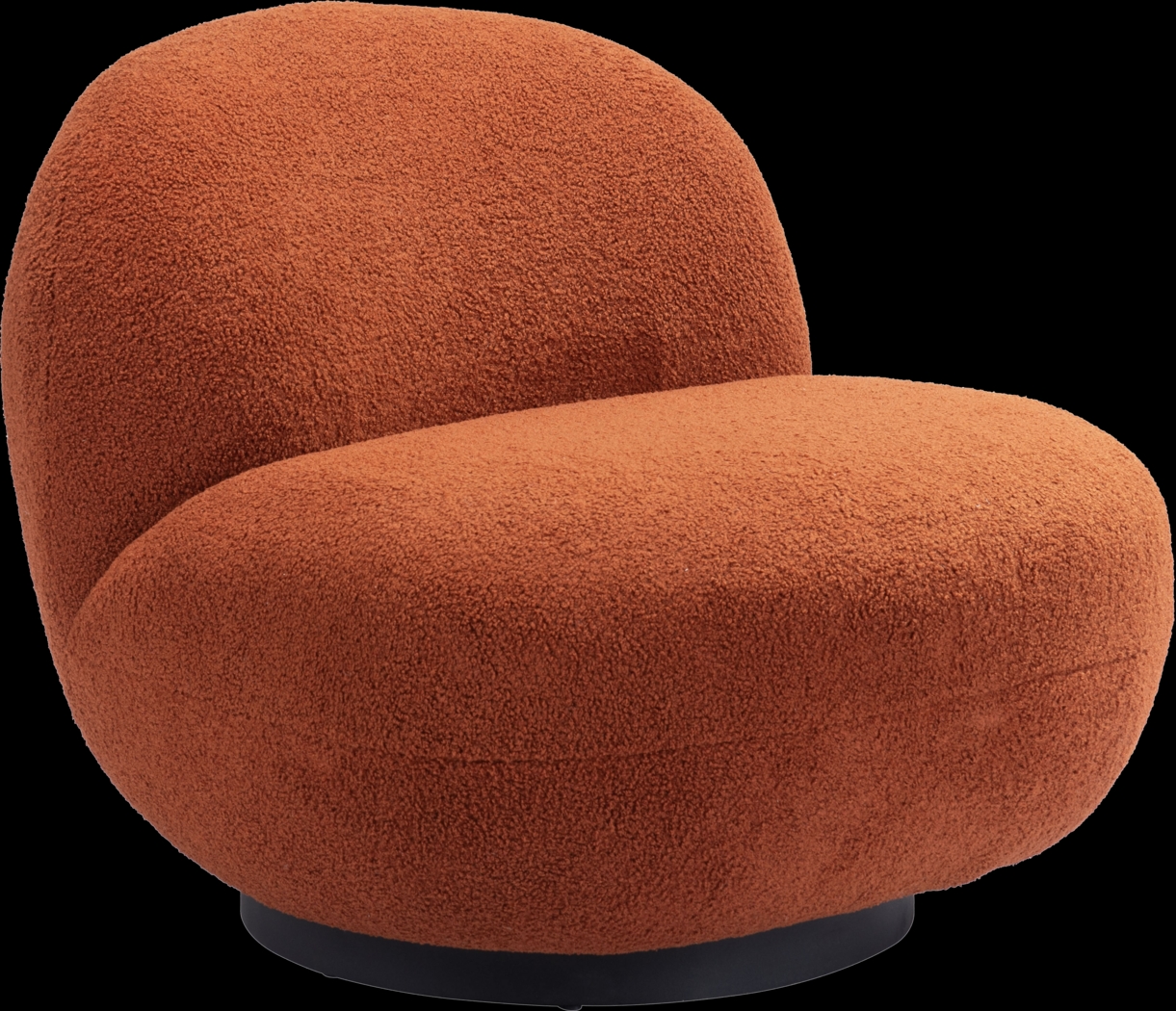 Chenega Orange Accent Chair - Thumbnail - Image 1