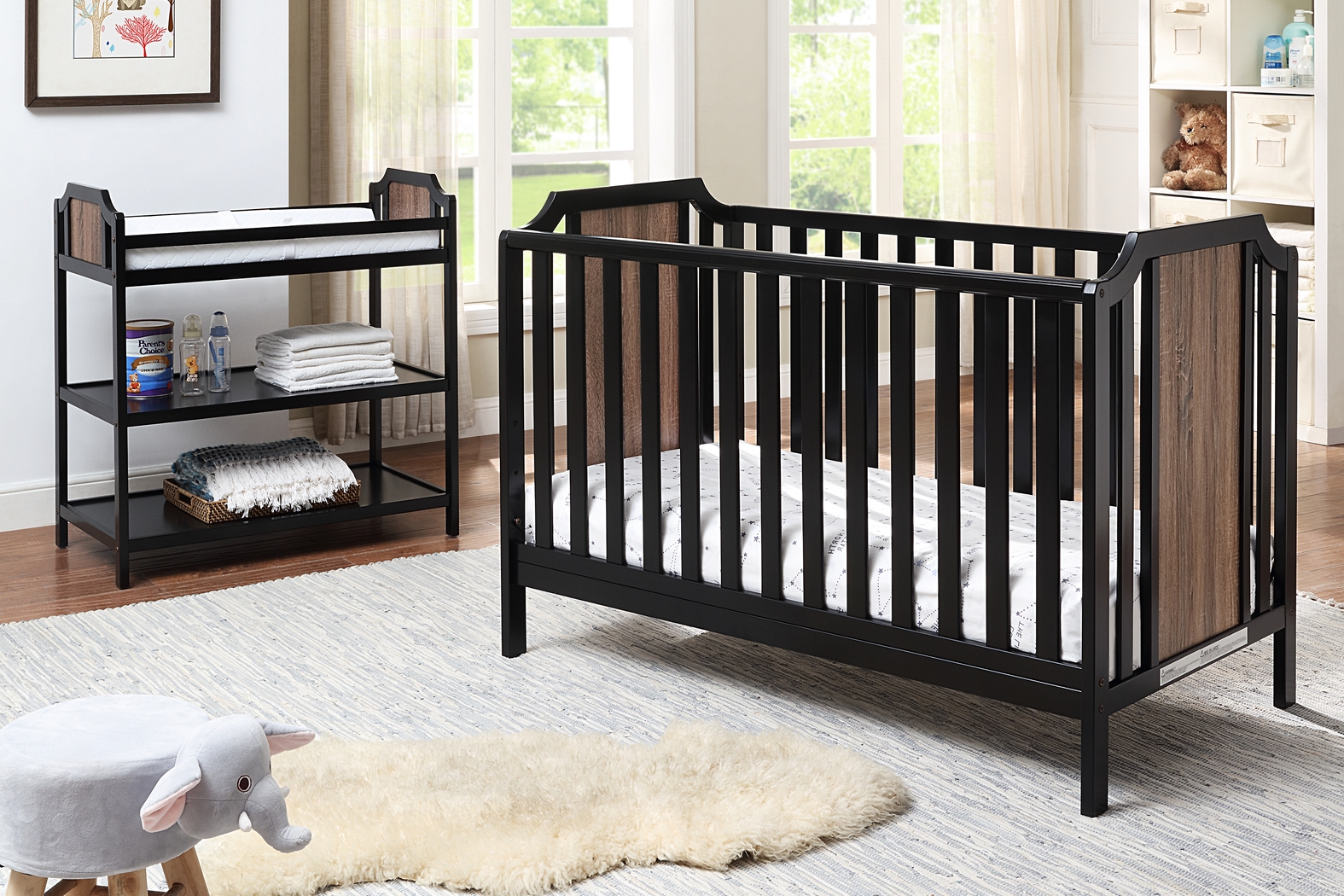 Kids Cheno Black Crib - Thumbnail - Image 5
