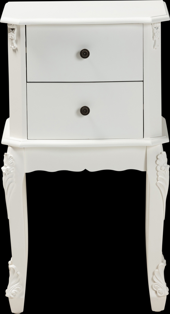 Cherabon White Nightstand - Thumbnail - Image 3