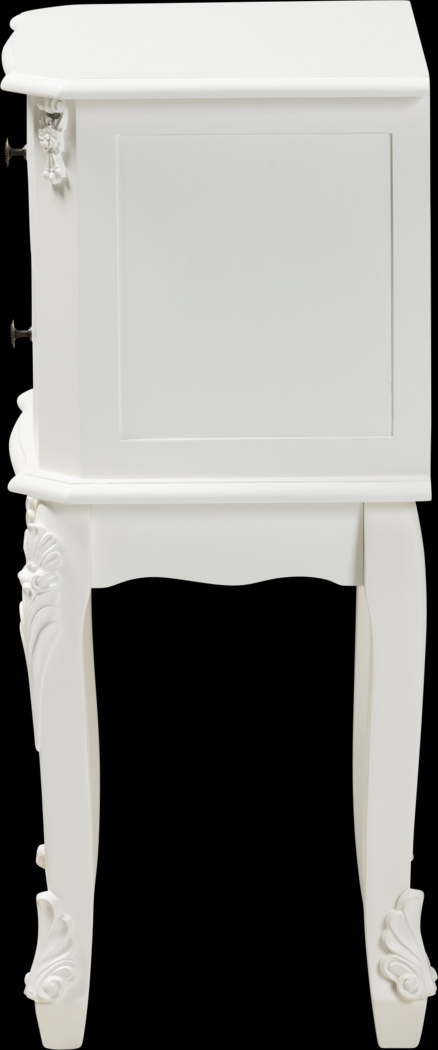 Cherabon White Nightstand - Thumbnail - Image 4