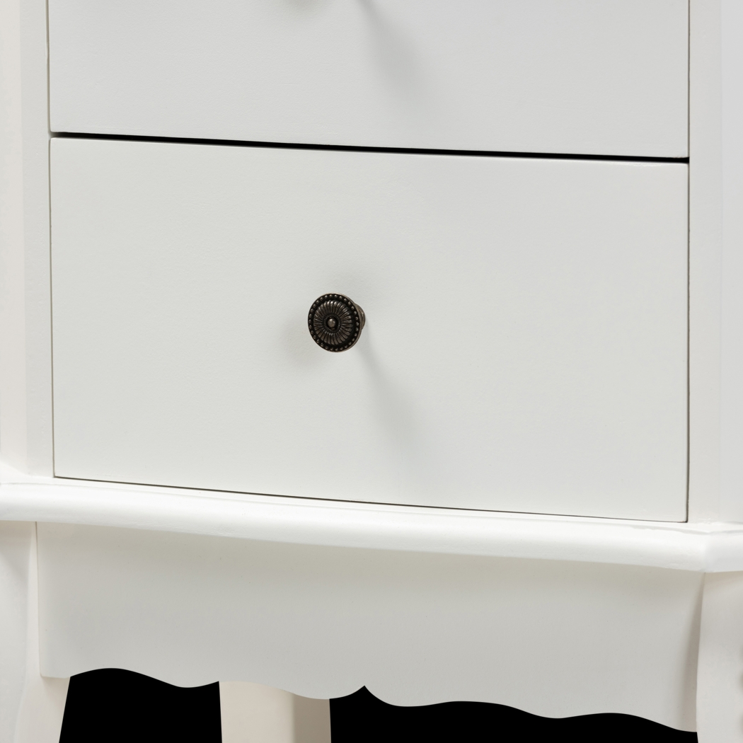 Cherabon White Nightstand - Thumbnail - Image 5